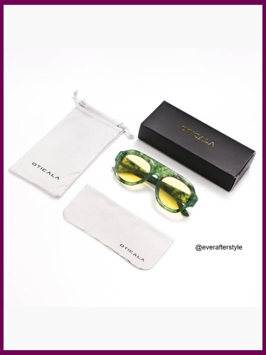Plastic Retro Aviator Sunglasses Oversized Shield Style main image 7